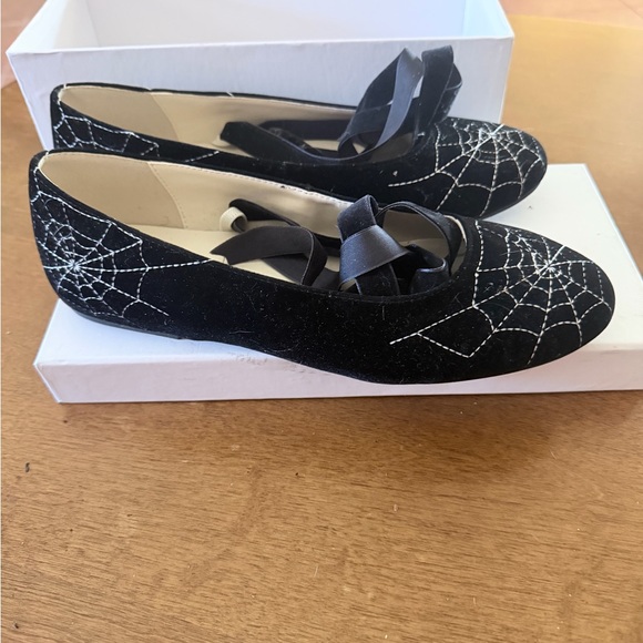 NICOLETTA CARLONE SPIDERWEB BALLET FLATS (Worn once) - Picture 6 of 8
